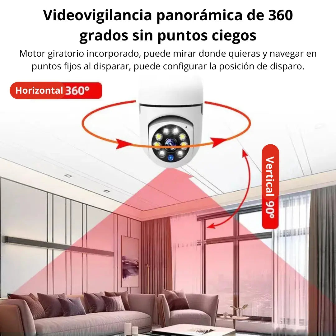 FOCO CÁMARA HD GIRATORIO 360°