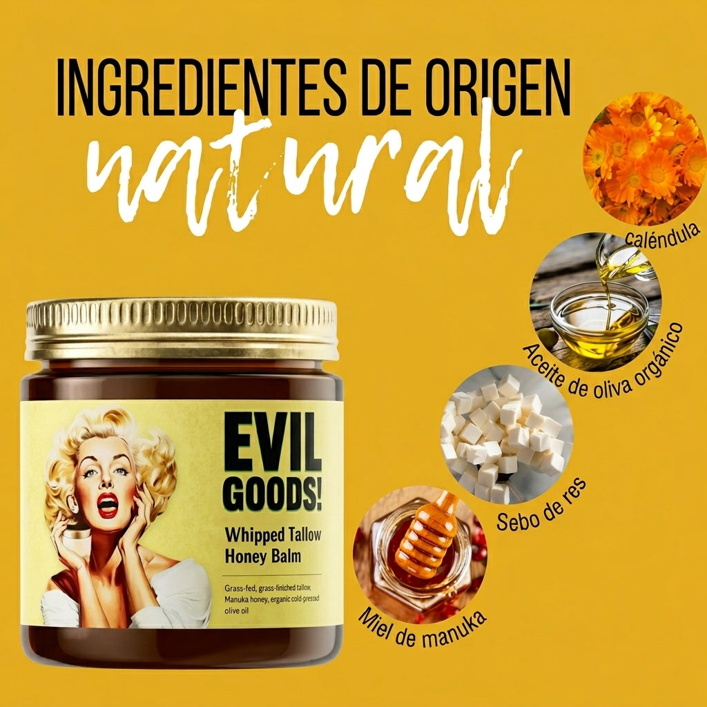 Bálsamo de Sebo de Res EVIL GOODS | Hidratación Profunda para Piel Seca