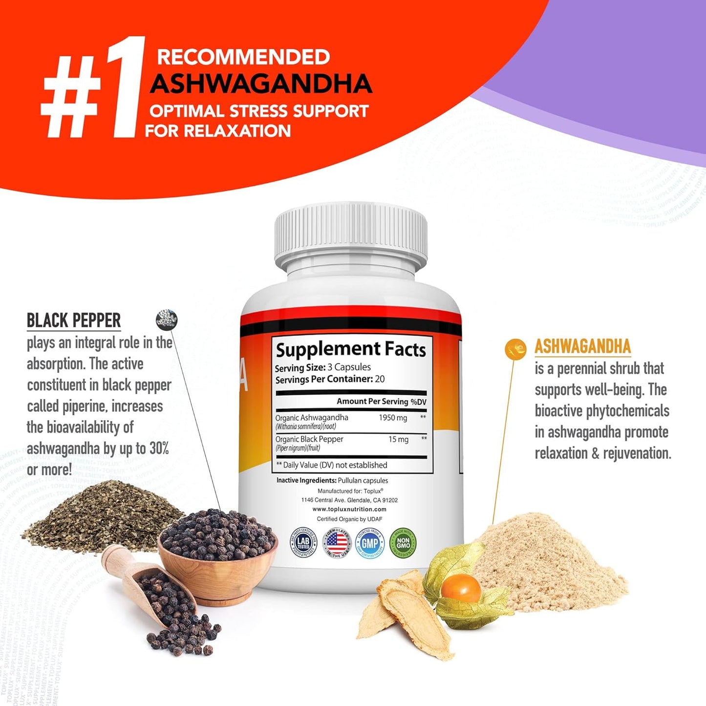 ASHWAGANDHA EXTRACT WITH BLACK PEPPER
