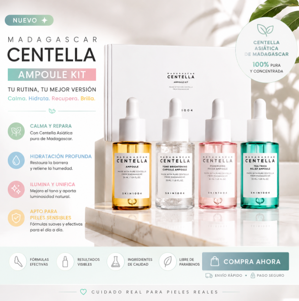 KR123-Kit de Ampollas de Centella Madagascar Skin1004