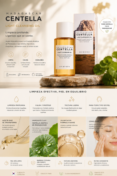KR115-Centella Light Cleansing Oil 30ml SKIN1004