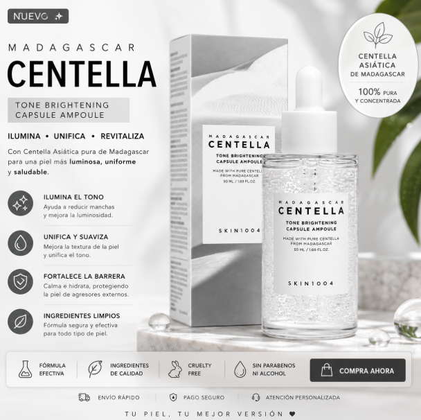 KR114-Centella Ampolla iluminadora 50ml SKIN1004