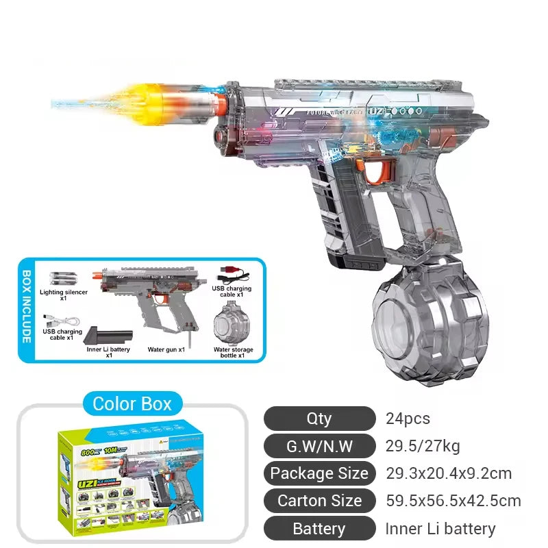 PISTOLA DE AGUA UZI ELÉCTRICA