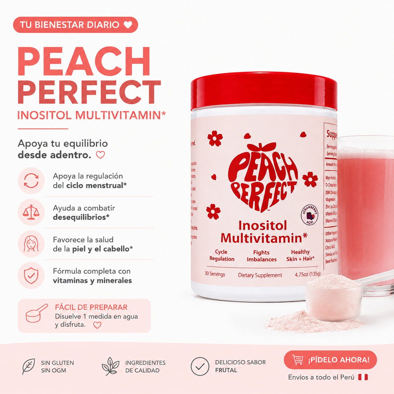 PEACH PERFECT POLVO 135G