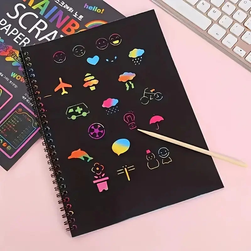 RAINBOW SCRATCHBOOK PARA NIÑOS