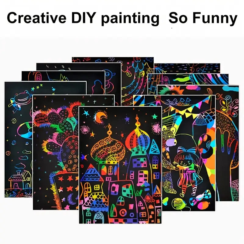 RAINBOW SCRATCHBOOK PARA NIÑOS