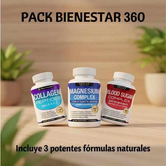 PACK BIENESTAR 360 – Colágeno + Magnesio + Blood Sugar