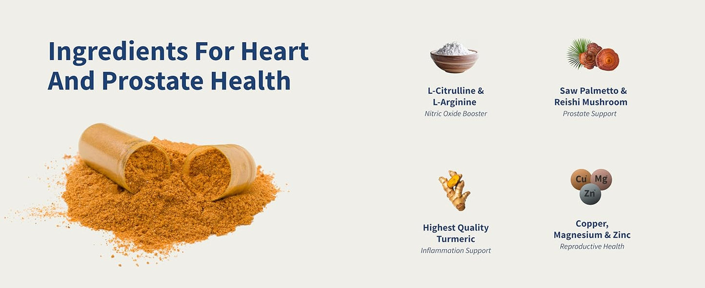 Duo Pack: Óxido Nítrico Booster 1500 mg + Prostate Health – Alta Potencia para Energía y Salud Prostática