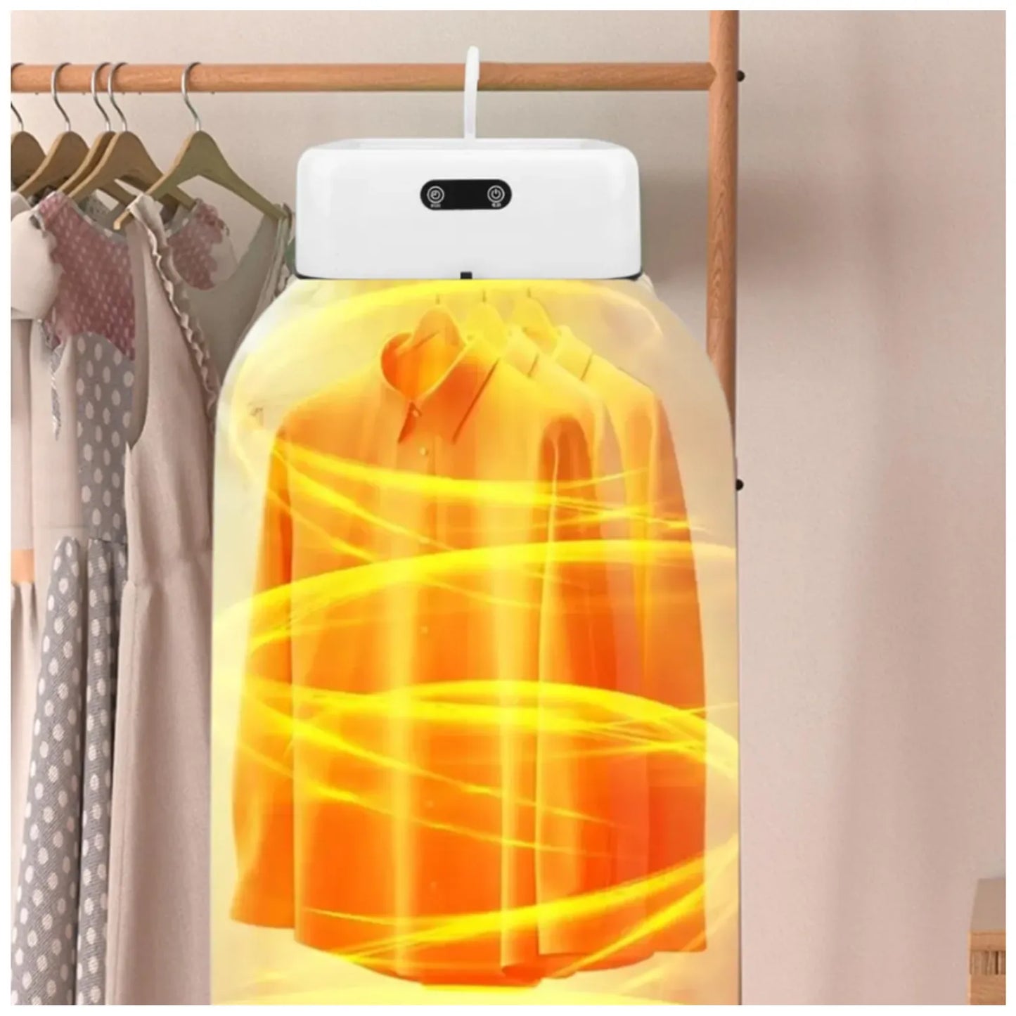 SECADOR DE ROPA ELECTRICO PORTATIL