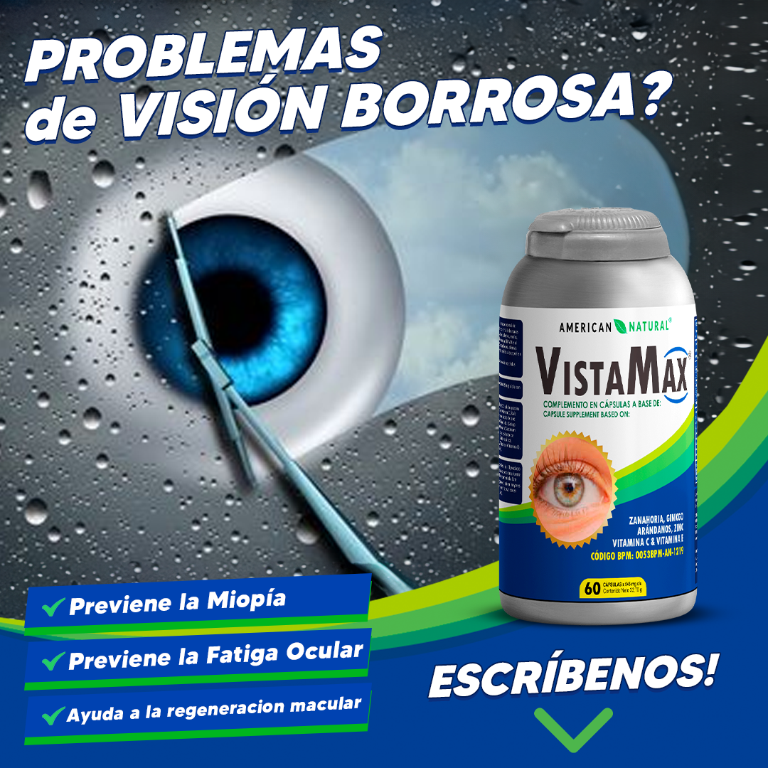 VistaMax by American Natural 60 Cápsulas | Ayuda a Reducir la Fatiga Visual y Protege la Salud de Tus Ojos