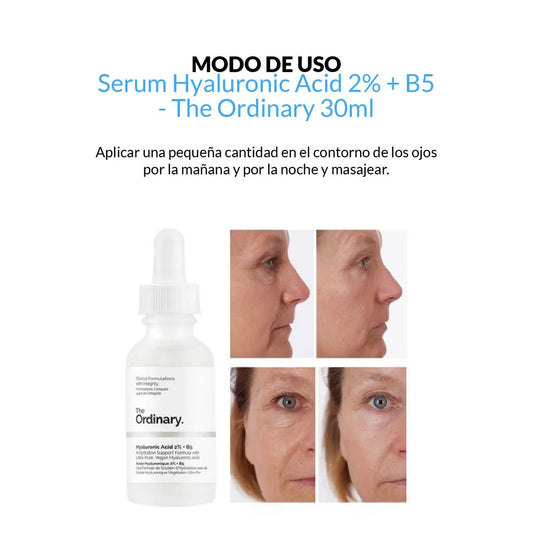 THE ORDINARY SUERO DE ÁCIDO HIALURÓNICO 2%, HIDRATANTE, NUTRITIVO IMPORTADO