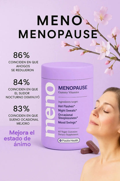 MENO Vitaminas para la menopausia | 60 cápsulas con Ashwagandha, Black Cohosh y Vitaminas