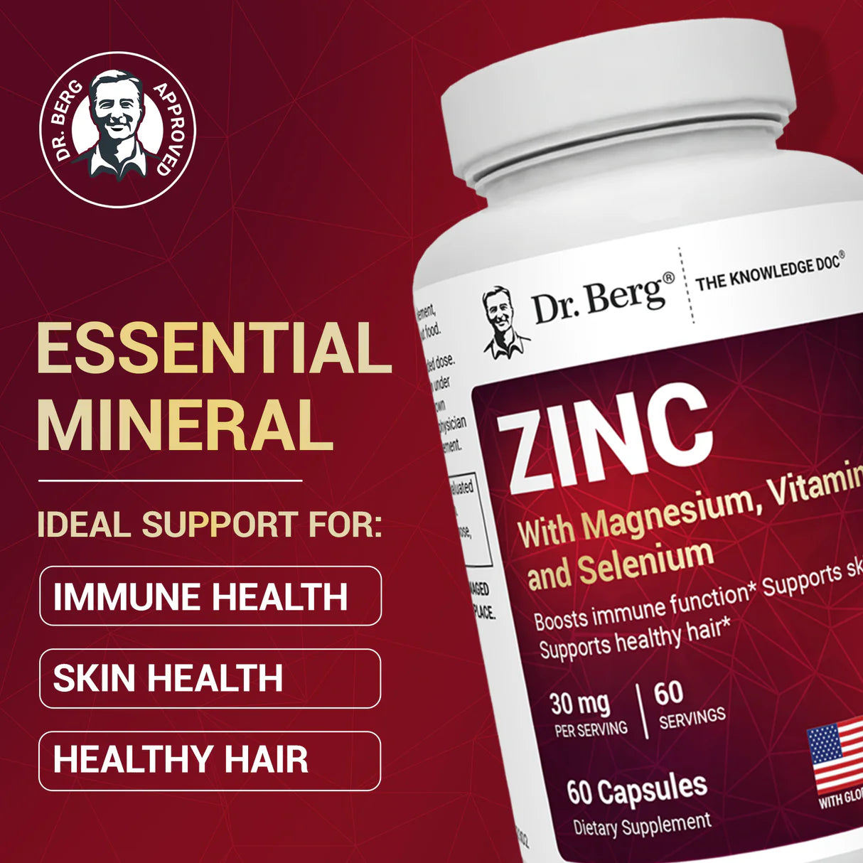 DR BERG. ZINC 60 cápsulas