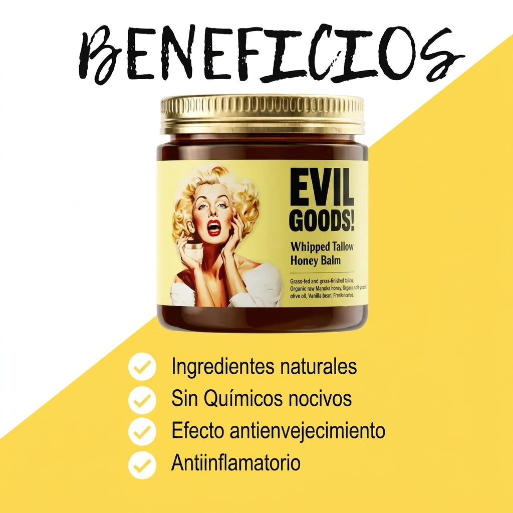Bálsamo de Sebo de Res EVIL GOODS | Hidratación Profunda para Piel Seca