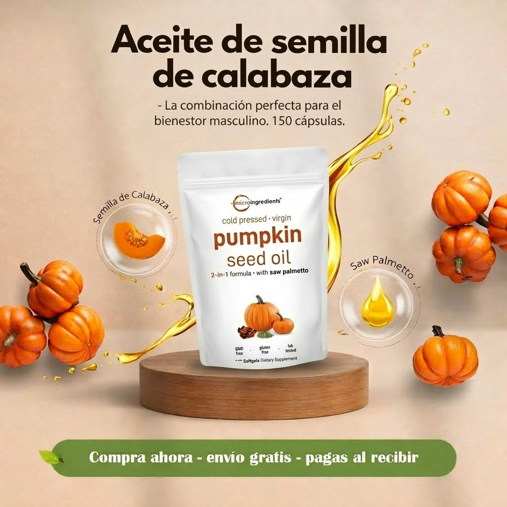 PUMPKIN SEED OIL CALABAZA 150 CAPSULAS