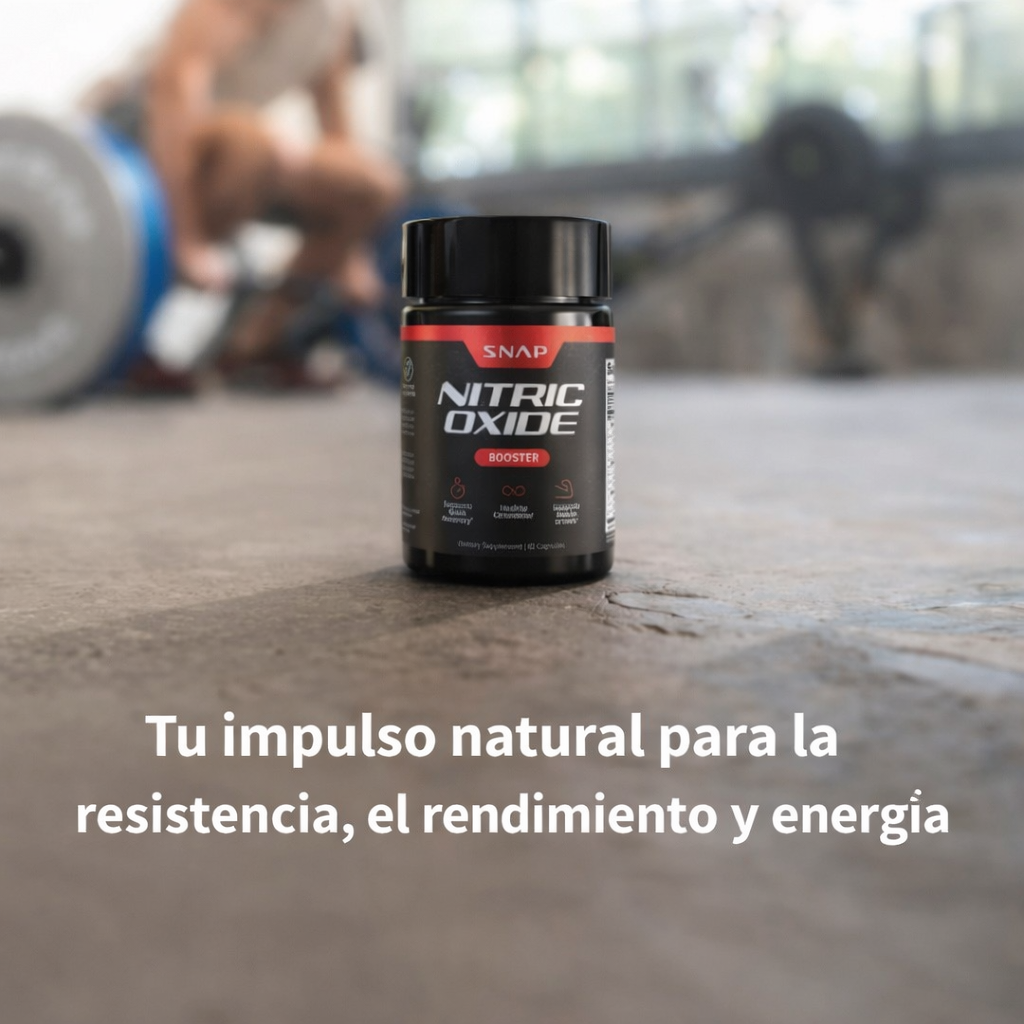 Óxido Nítrico Booster 1500 mg – 60 cápsulas de Alta Potencia | Rinde Más en Cada Entreno