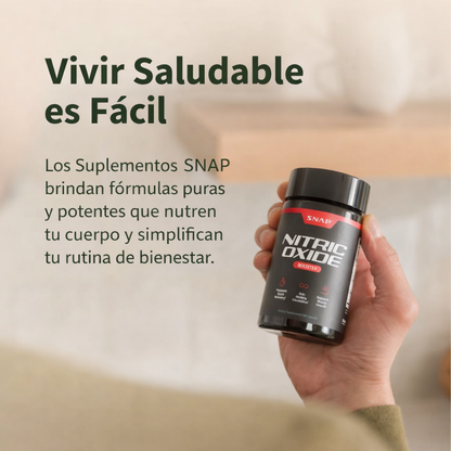 Óxido Nítrico Booster 1500 mg – 60 cápsulas de Alta Potencia | Rinde Más en Cada Entreno