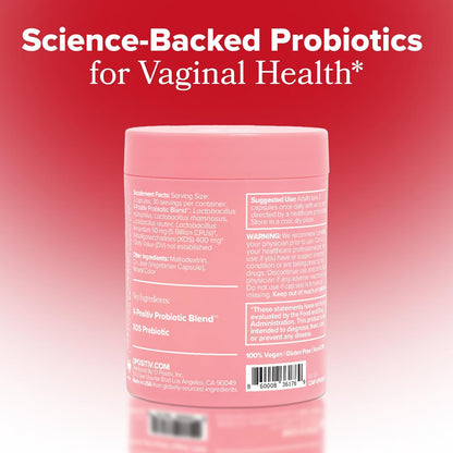 URO Vaginal Probiotic 60 Cápsulas – Probiótico Vaginal para Equilibrar pH, Flora Íntima y Bienestar Femenino