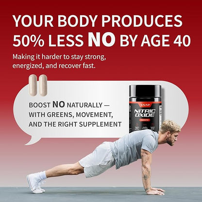 Óxido Nítrico Booster 1500 mg – 60 cápsulas de Alta Potencia | Rinde Más en Cada Entreno