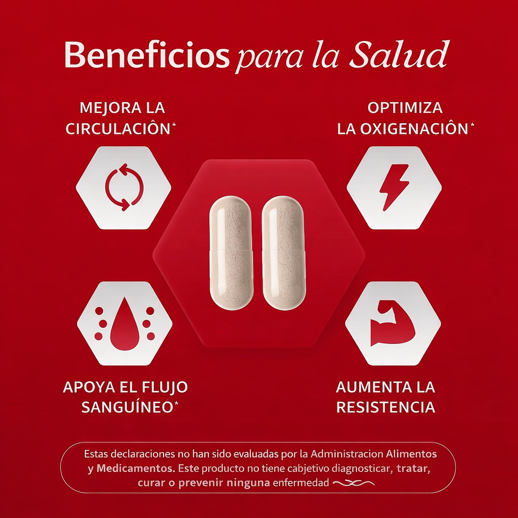 Óxido Nítrico Booster 1500 mg – 60 cápsulas de Alta Potencia | Rinde Más en Cada Entreno