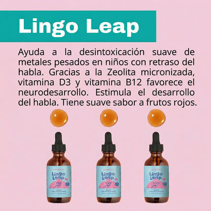 Lingo Leap Gotas con Zeolita + Vitamina B12 Activa y D3 | Gotas sin Azúcar