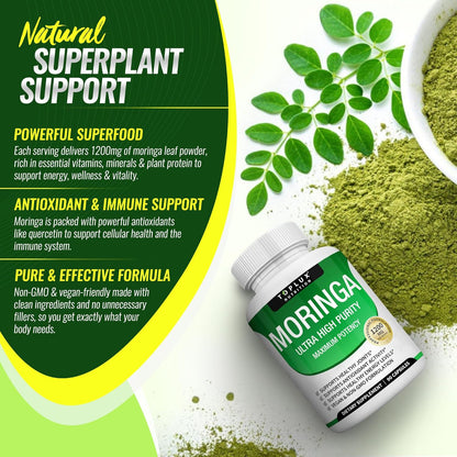 Moringa Toplux 90 Cápsulas – Energía Natural, Defensas y Antioxidantes