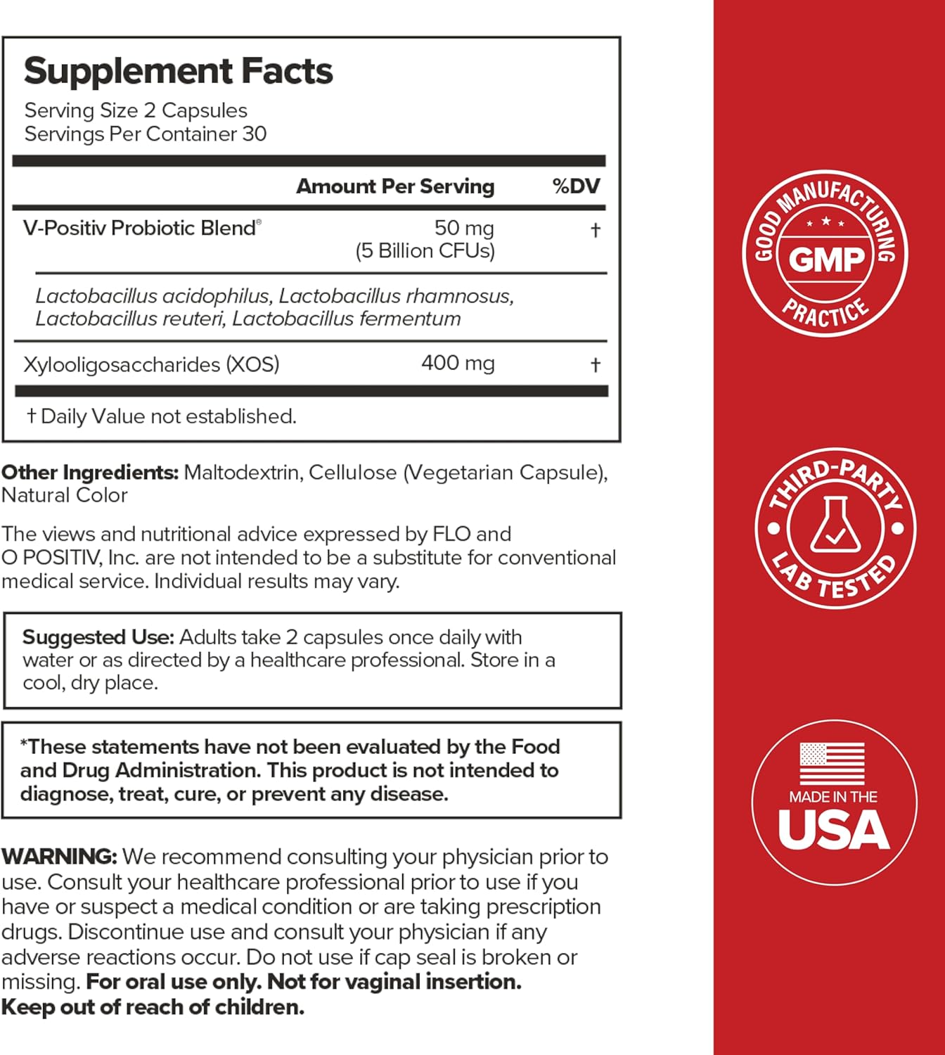 URO PREMIUM - Vaginal Probiotic Capsules