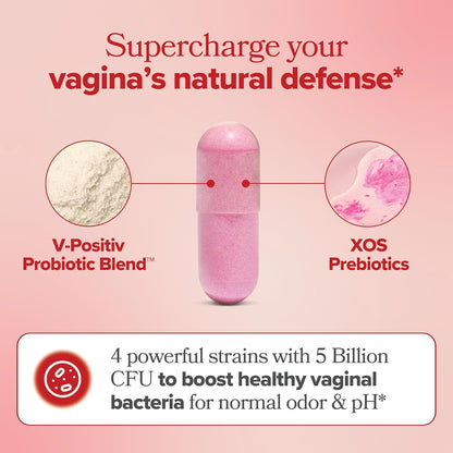 URO Vaginal Probiotic 60 Cápsulas – Probiótico Vaginal para Equilibrar pH, Flora Íntima y Bienestar Femenino