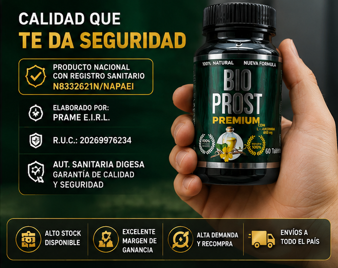 Bio Prost Premium con L-Arginina 800 mg | Vitalidad y Bienestar Masculino