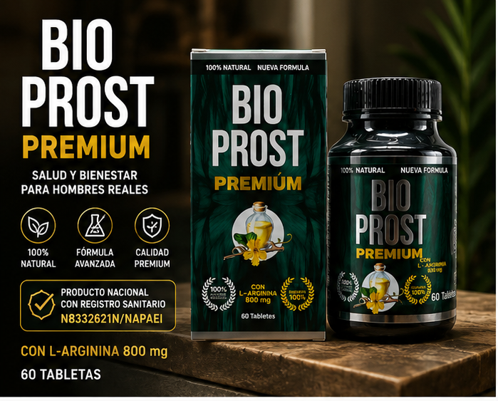 Bio Prost Premium con L-Arginina 800 mg | Vitalidad y Bienestar Masculino