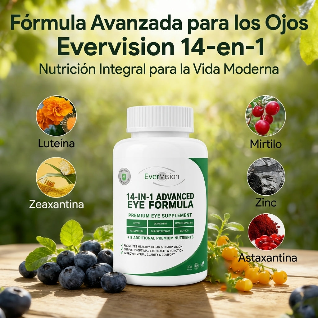EverVision 14 en 1 | Luteína, Zeaxantina y Arándano para la Visión