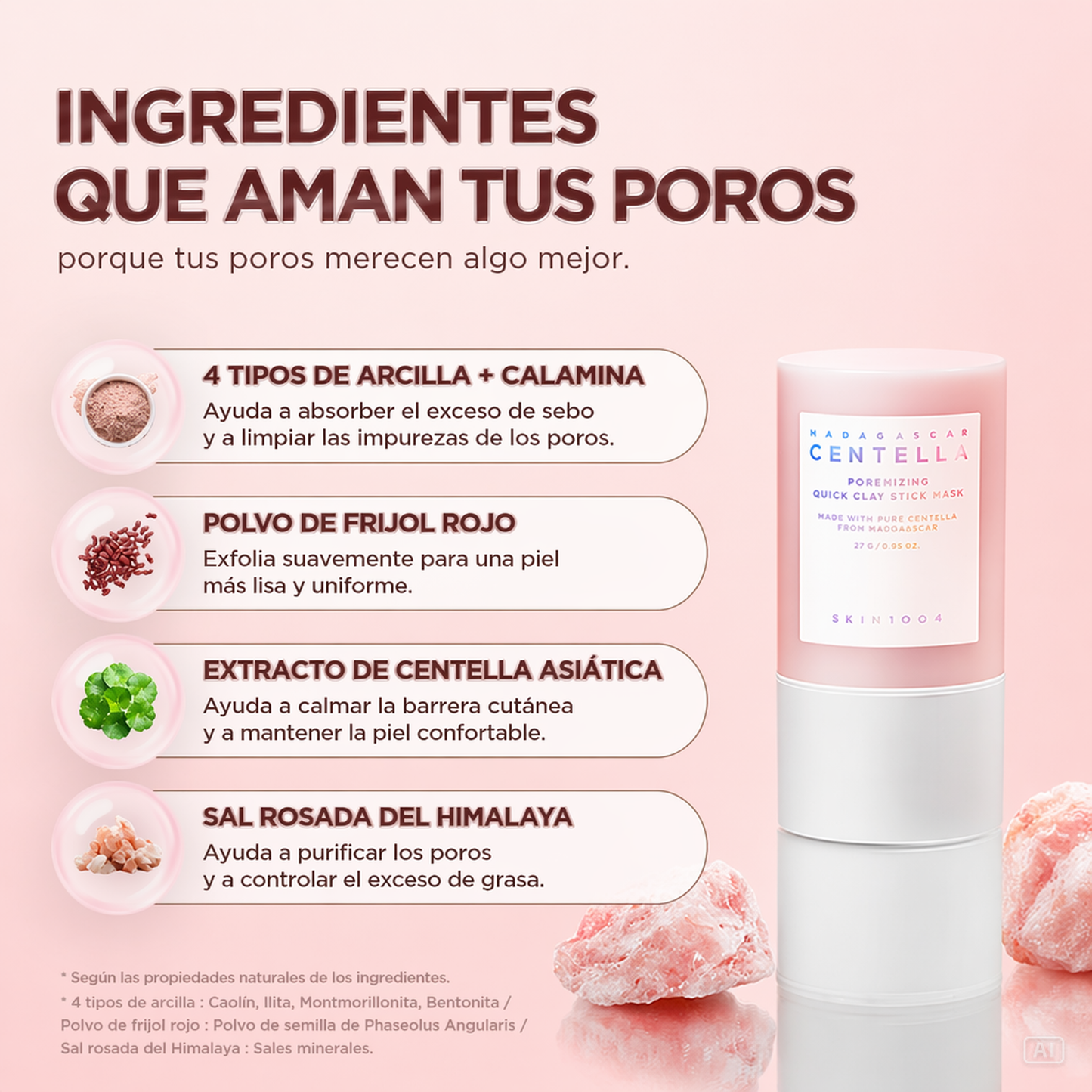 Mascarilla de Arcilla de Centella de Madagascar SKIN1004 | Limpieza Profunda de Poros