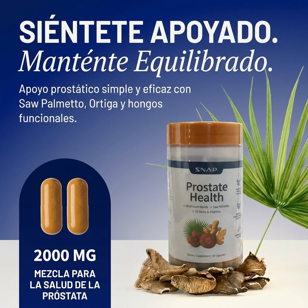 Prostate Health 90 Cápsulas | Apoyo Integral para la Salud Prostática