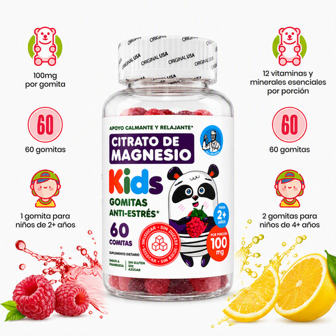 Magnesium Citrate Kids | Citrato de Magnesio en Gomitas 160 g