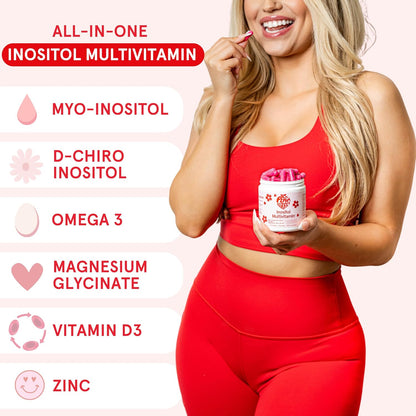 Peach Perfect Multivitamínico de Inositol | Omega 3, Zinc y Vitamina D3
