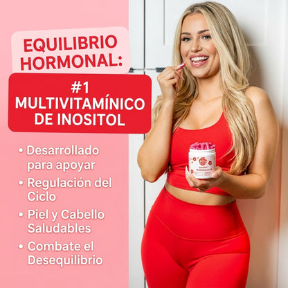 Peach Perfect Multivitamínico de Inositol | Omega 3, Zinc y Vitamina D3