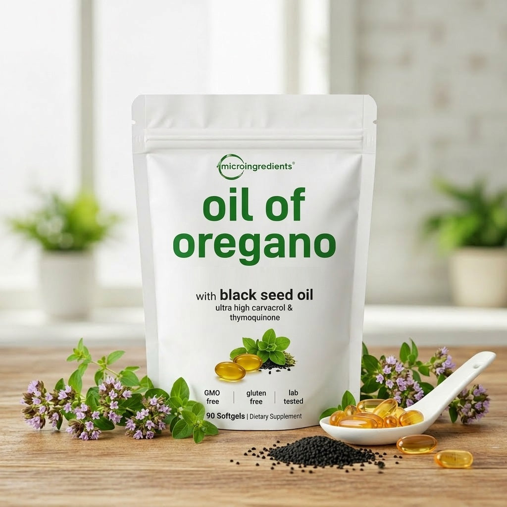 Aceite de Orégano Premium con Semilla Negra – 90 Cápsulas