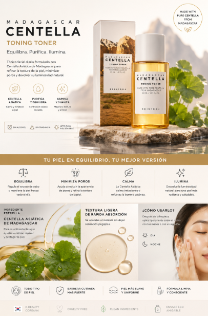 KR168 - Madagascar Centella Toning Toner 30ml Skin1004
