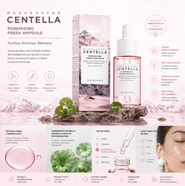 KR160-Centella Poremizing Fresh Ampoule 30ml Skin1004