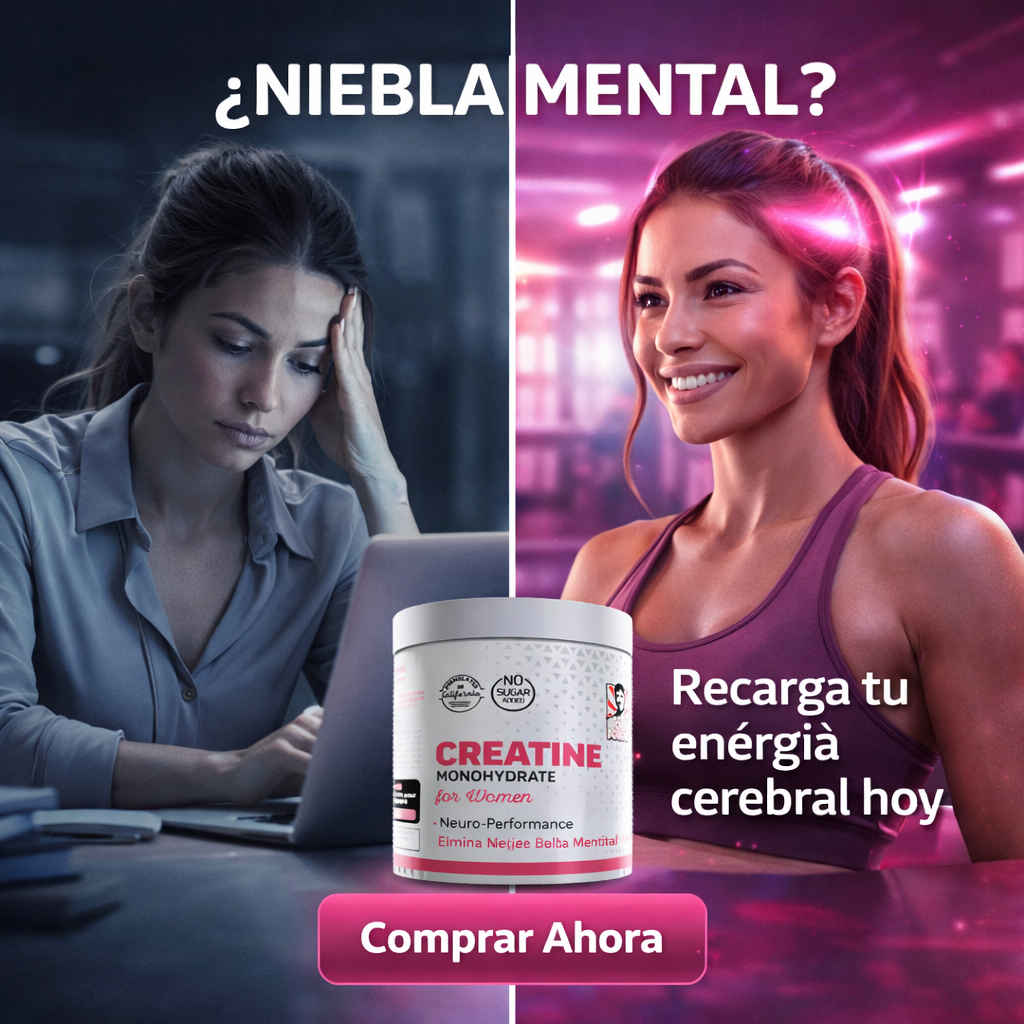 Creatina Monohidratada para Mujeres + Colágeno Hidrolizado 
Fuerza, Tonificación y Recuperación en 30 Días