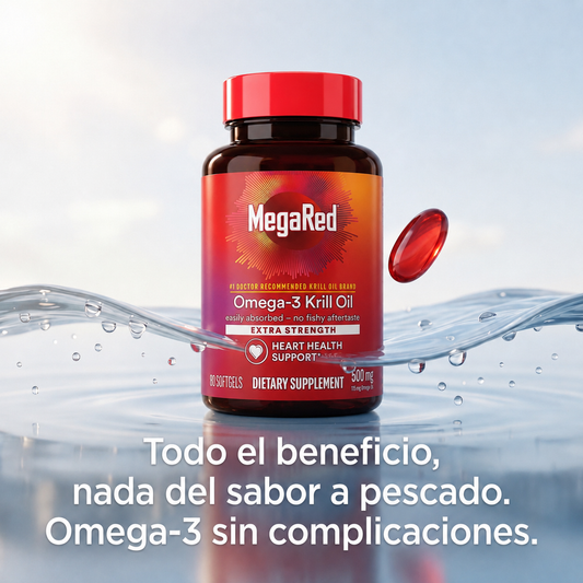Omega-3 Krill Oil 500 mg – MegaRed | 80 Cápsulas