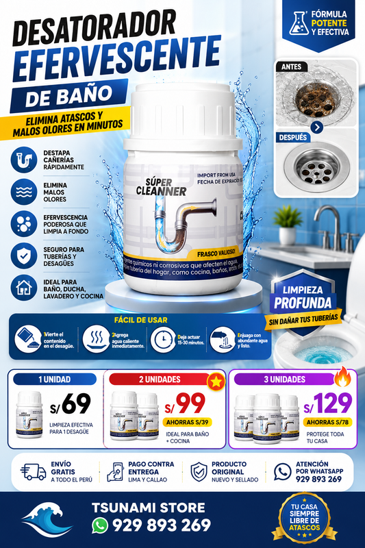 DESATORADOR EFERVESCENTE DE BAÑO
