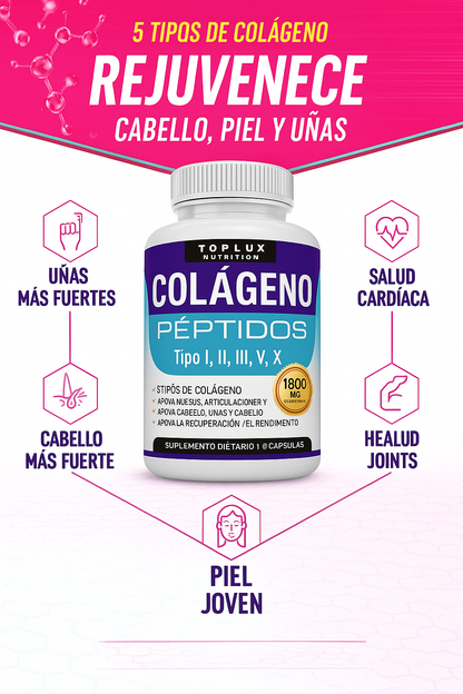 Total Balance Pack – Colágeno 1800 mg + Magnesio 1000 mg | Energía, Fuerza y Bienestar Total