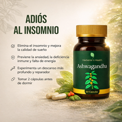 Ashwagandha 500 mg 60 cápsulas – Suplemento natural para estrés, energía y enfoque