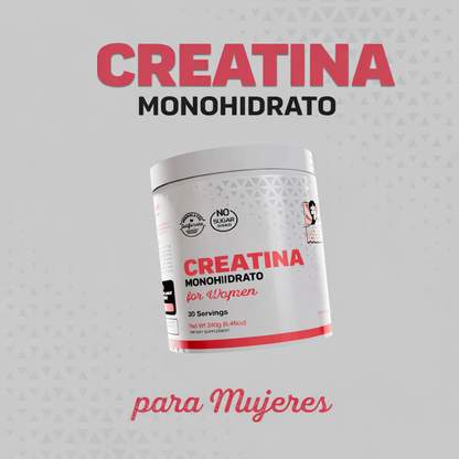 Creatina Monohidratada para Mujeres + Colágeno Hidrolizado 
Fuerza, Tonificación y Recuperación en 30 Días