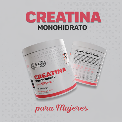 Creatina Monohidratada para Mujeres + Colágeno Hidrolizado 
Fuerza, Tonificación y Recuperación en 30 Días