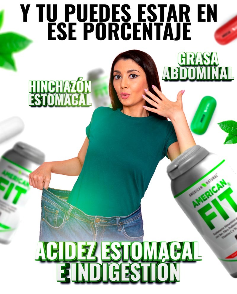 American FIT de American Natural 60 Cápsulas | Triple Acción Detox y Limpieza Digestiva