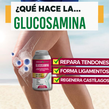 Glucosamina + Condroitina + MSM + Vitamina D3 | Soporte para Cartílago y Flexibilidad