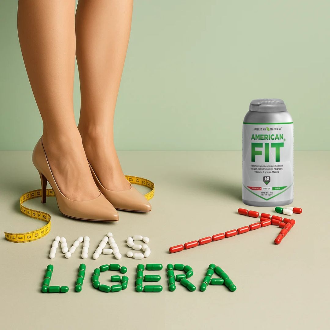 American FIT de American Natural 60 Cápsulas | Triple Acción Detox y Limpieza Digestiva