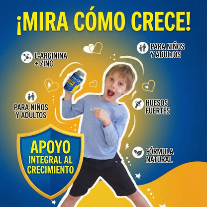 Krec’Up American Natural | L-Arginina + Zinc para Crecimiento y Energía (9 a 22 años)